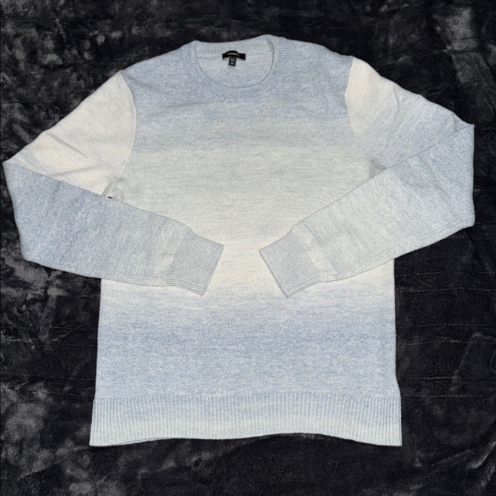Men's Express Blue Gradient Sweater - XS